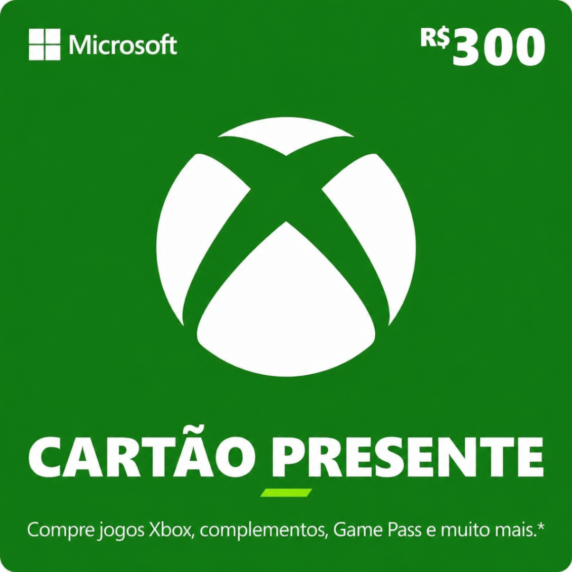 Xbox - Cartão Presente Digital R$300